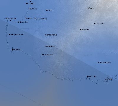 Map of the weather observed across Australia during the solar eclipse of 06/20/1974