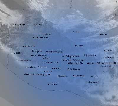 Map of the weather observed across Guatemala during the solar eclipse of 07/11/1991