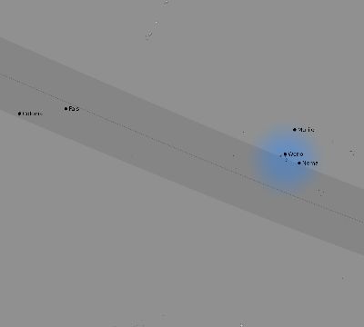 Map of the weather observed across Micronesia during the solar eclipse of 01/04/1992