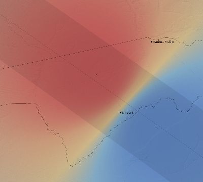 Map of the weather observed across Namibia during the solar eclipse of 12/04/2002