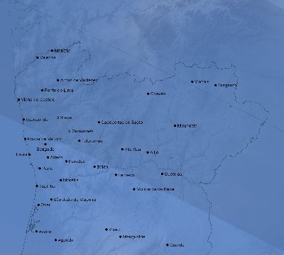 Map of the weather observed across Portugal during the solar eclipse of 10/03/2005
