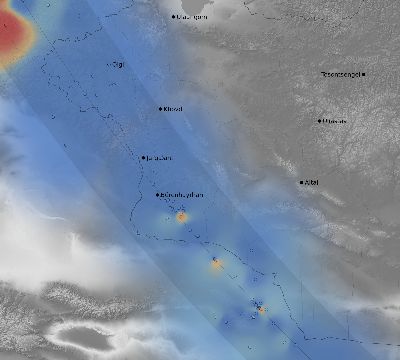Map of the weather observed across Mongolia during the solar eclipse of 08/01/2008