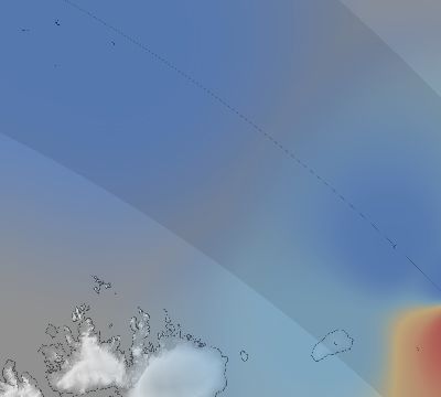 Map of the weather observed across Svalbard and Jan Mayen during the solar eclipse of 08/01/2008