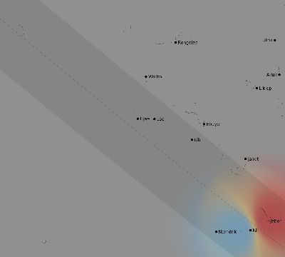 Map of the weather observed across Marshall Islands during the solar eclipse of 07/22/2009