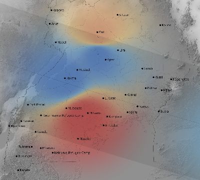 Map of the weather observed across Uganda during the solar eclipse of 01/15/2010