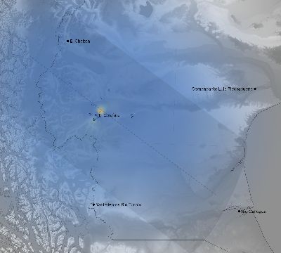 Map of the weather observed across Argentina during the solar eclipse of 07/11/2010