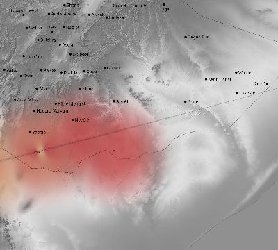 Map of the weather observed across Ethiopia during the solar eclipse of 11/03/2013