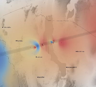 Map of the weather observed across Kenya during the solar eclipse of 11/03/2013