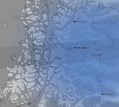 Map of the weather observed across Chile during the solar eclipse of 02/26/2017