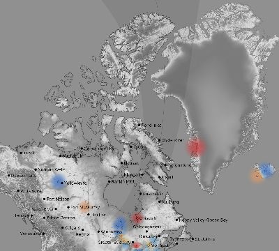 Map of the weather observed across Canada during the solar eclipse of 06/10/2021