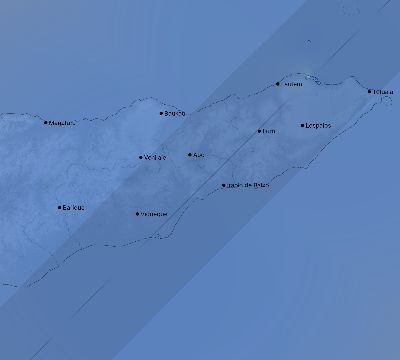 Map of the weather observed across Timor-Leste during the solar eclipse of 04/20/2023