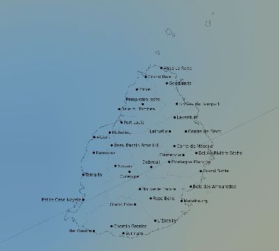 Map of the average cloud coverage across Mauritius for the solar eclipse of 05/18/1901