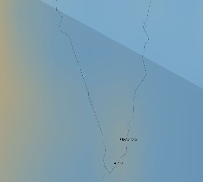 Map of the average cloud coverage across Israel for the solar eclipse of 11/11/1901