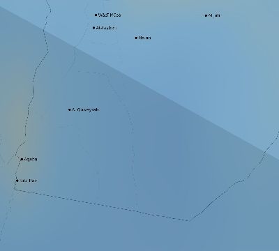Map of the average cloud coverage across Jordan for the solar eclipse of 11/11/1901