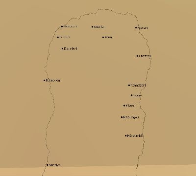 Map of the average cloud coverage across Comoros for the solar eclipse of 03/17/1904