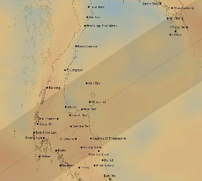 Map of the average cloud coverage across Thailand for the solar eclipse of 03/17/1904