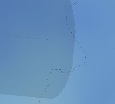 Map of the average cloud coverage across Argentina for the solar eclipse of 09/09/1904
