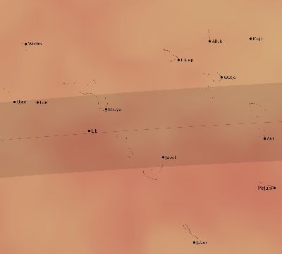 Map of the average cloud coverage across Marshall Islands for the solar eclipse of 09/09/1904
