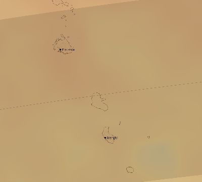 Map of the average cloud coverage across Vanuatu for the solar eclipse of 03/06/1905