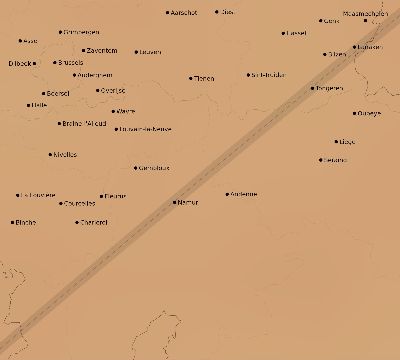 Map of the average cloud coverage across Belgium for the solar eclipse of 04/17/1912
