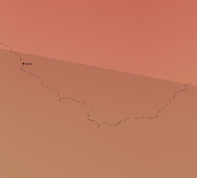Map of the average cloud coverage across Ghana for the solar eclipse of 05/29/1919