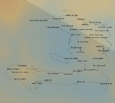 Map of the average cloud coverage across Haiti for the solar eclipse of 11/22/1919