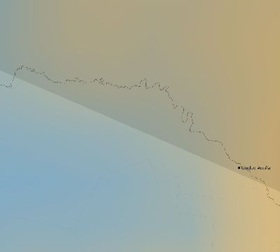 Map of the average cloud coverage across Mexico for the solar eclipse of 11/22/1919