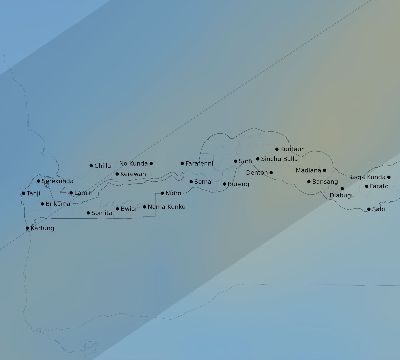 Map of the average cloud coverage across Gambia for the solar eclipse of 03/28/1922