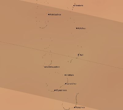 Map of the average cloud coverage across Maldives for the solar eclipse of 09/21/1922