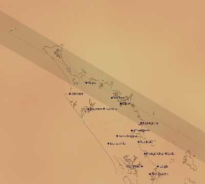 Map of the average cloud coverage across New Zealand for the solar eclipse of 01/03/1927