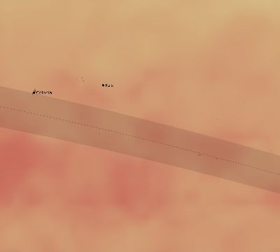 Map of the average cloud coverage across Micronesia for the solar eclipse of 05/09/1929