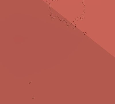 Map of the average cloud coverage across São Tomé and Príncipe for the solar eclipse of 11/01/1929