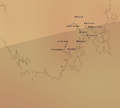 Map of the average cloud coverage across Australia for the solar eclipse of 03/07/1932