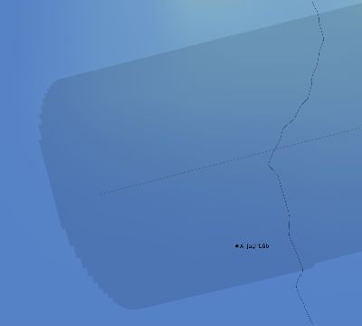 Map of the average cloud coverage across Libya for the solar eclipse of 08/21/1933