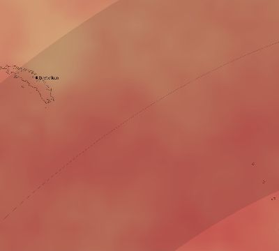 Map of the average cloud coverage across South Georgia for the solar eclipse of 05/29/1938