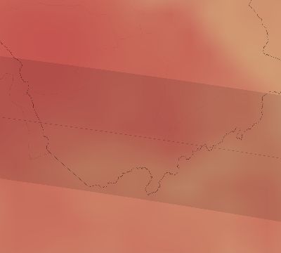 Map of the average cloud coverage across Venezuela for the solar eclipse of 10/01/1940