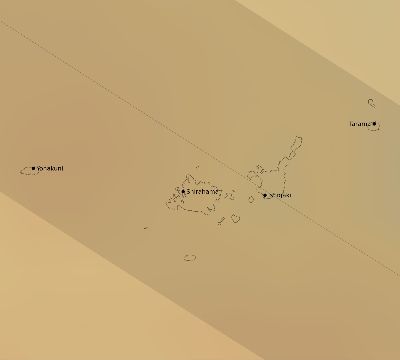 Map of the average cloud coverage across Japan for the solar eclipse of 09/21/1941