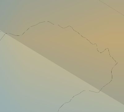 Map of the average cloud coverage across Uzbekistan for the solar eclipse of 07/09/1945