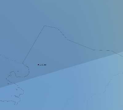 Map of the average cloud coverage across Costa Rica for the solar eclipse of 03/07/1951