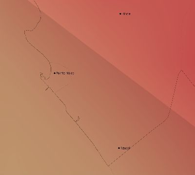 Map of the average cloud coverage across Republic of the Congo for the solar eclipse of 09/01/1951