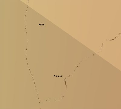 Map of the average cloud coverage across Latvia for the solar eclipse of 06/30/1954