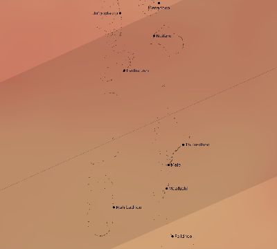 Map of the average cloud coverage across Maldives for the solar eclipse of 06/20/1955