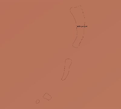 Map of the average cloud coverage across Palau for the solar eclipse of 06/20/1955