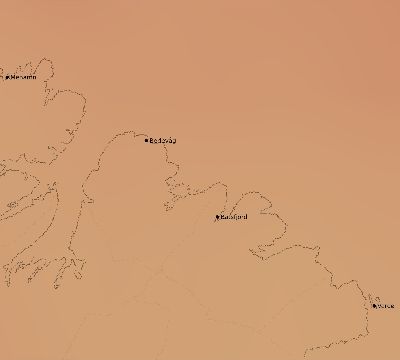 Map of the average cloud coverage across Norway for the solar eclipse of 04/30/1957