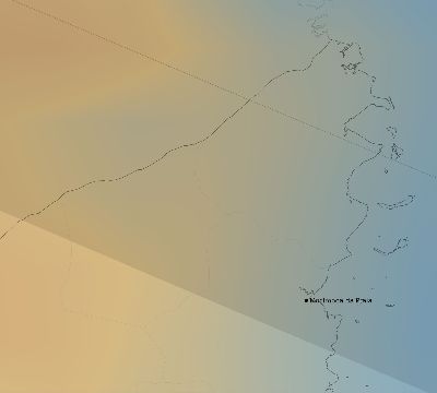 Map of the average cloud coverage across Mozambique for the solar eclipse of 07/31/1962