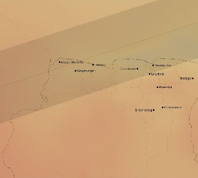 Map of the average cloud coverage across Suriname for the solar eclipse of 07/31/1962