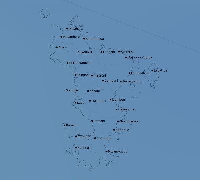 Map of the average cloud coverage across Mayotte for the solar eclipse of 07/31/1962