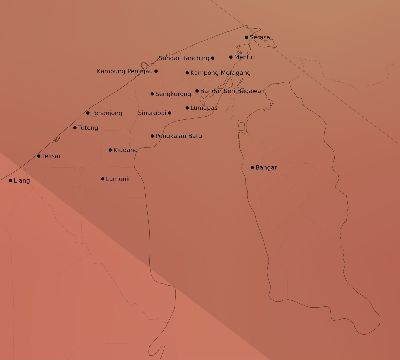 Map of the average cloud coverage across Brunei for the solar eclipse of 11/23/1965