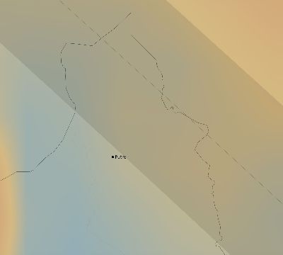 Map of the average cloud coverage across Chile for the solar eclipse of 11/12/1966