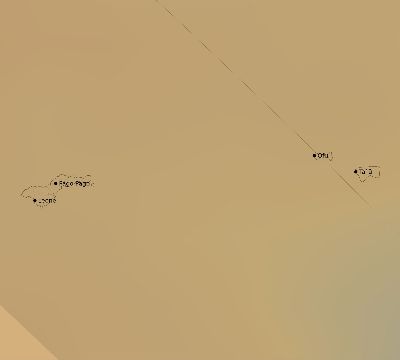 Map of the average cloud coverage across American Samoa for the solar eclipse of 08/31/1970